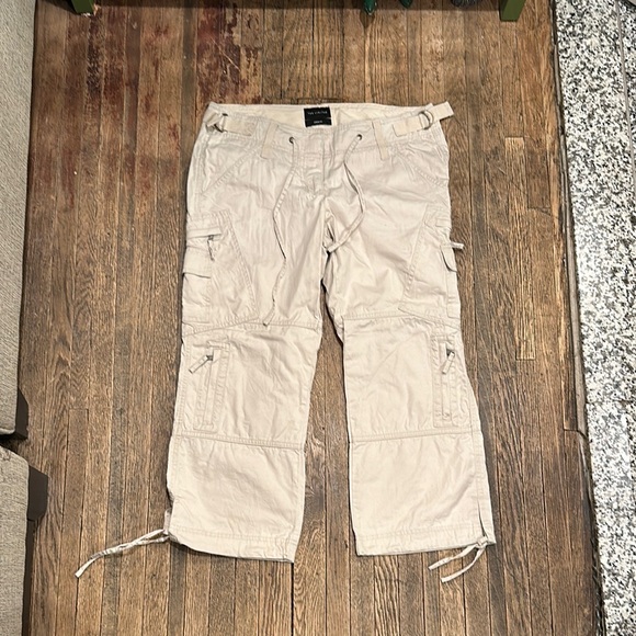 The Limited Tan Cargo Pants with Drawstrings - Picture 1 of 5